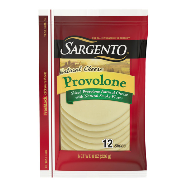 Sargento Sliced Provolone Natural Cheese With Natural Smoke Flavor