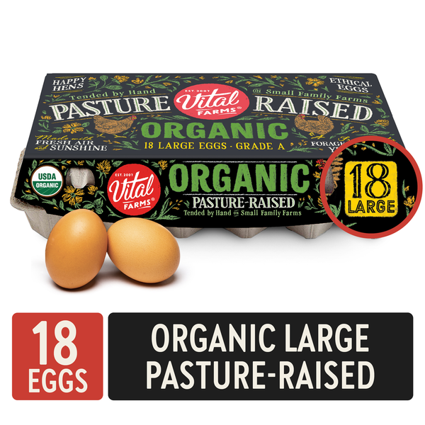 Vital Farms Pasture Raised Organic Large Grade A Eggs