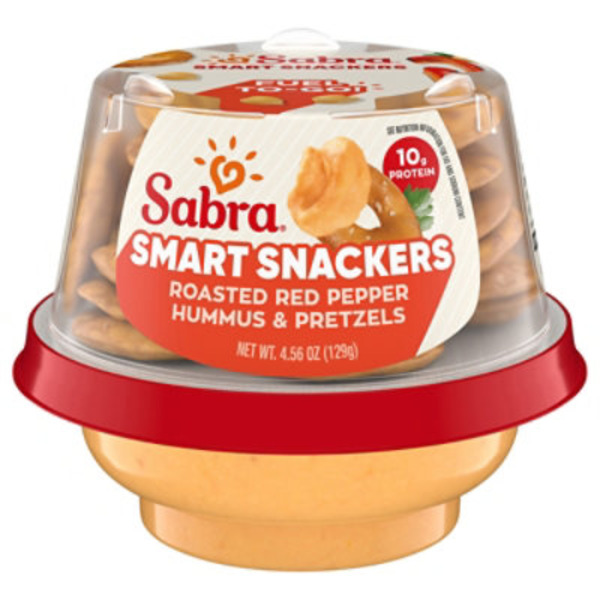 Sabra Hummus with Pretzels, Roasted Red Pepper