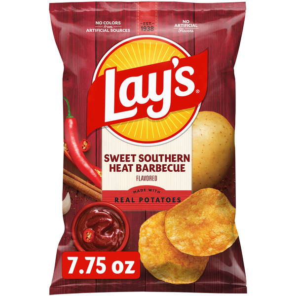 Lay's Potato Chips, Sweet Southern Heat Barbecue Flavored