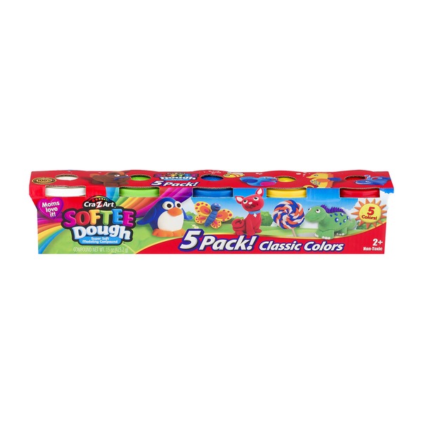 Cra-Z-Art Softee Dough Super Soft Modeling Compound Classic Colors