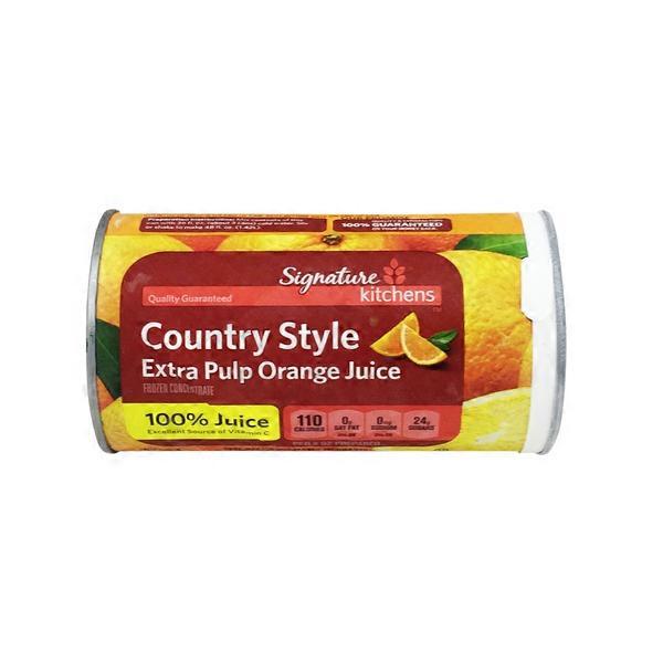 Signature Kitchens Country Style Extra Pulp 100 Orange Juice Frozen Concentrate (12 fl oz
