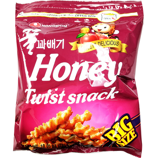 Nongshim Honey Twist Snack, Honey & Apple, Big Size
