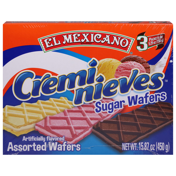 El Mexicano Sugar Wafers, Assorted