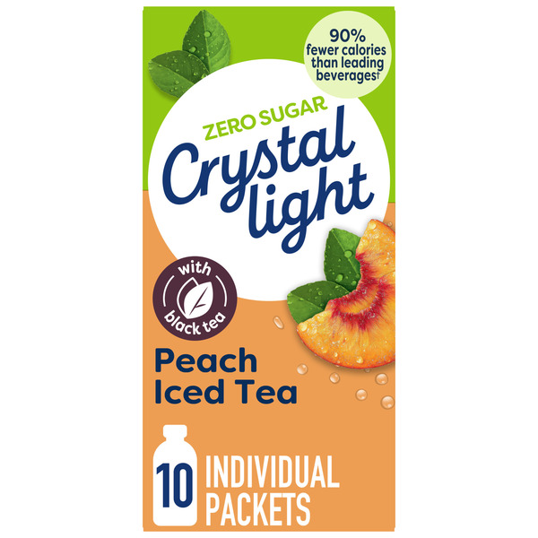 Crystal Light Peach Iced Tea Artificially Flavored Powdered Drink