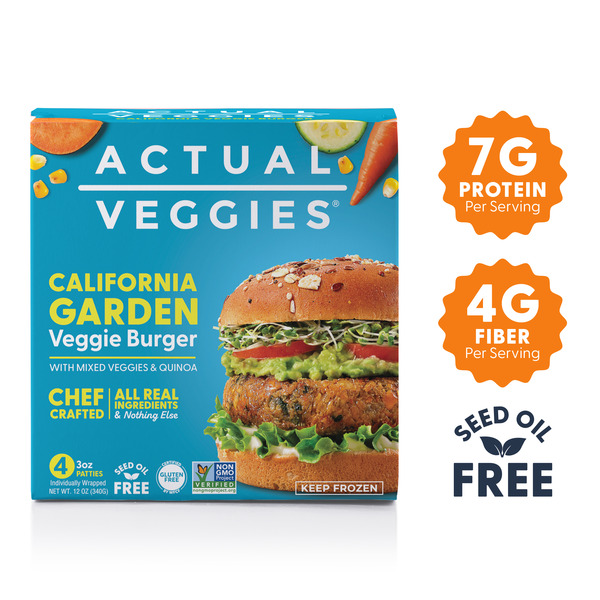 Actual Veggies California Garden Veggie Burger