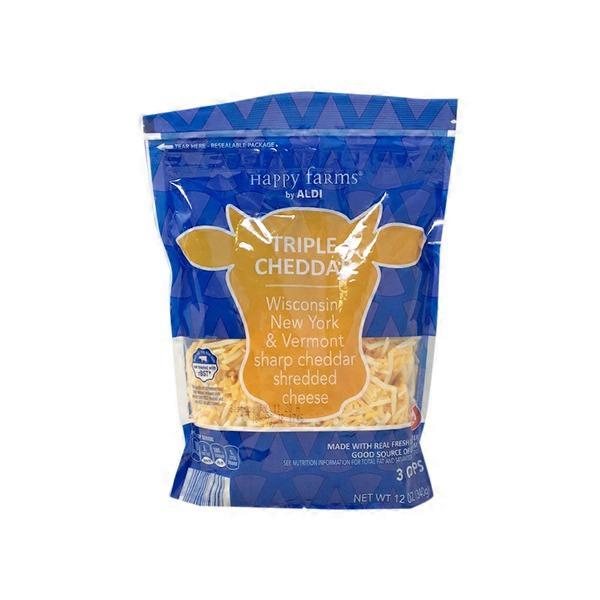 Happy Farms Shredded Triple Cheddar Cheese