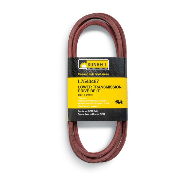 Sunbelt 5/8-in x 90.8-in Lower transmission drive belt Belt, for Riding Lawn Mowers Replaces OEM Part Number 7540467, 9540467, 7540467A,