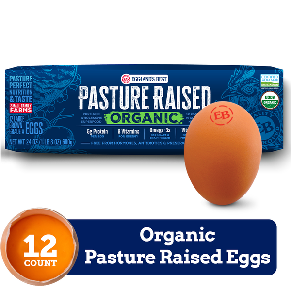 Eggland's Best Pasture Raised Organic Large Brown Eggs Same-Day