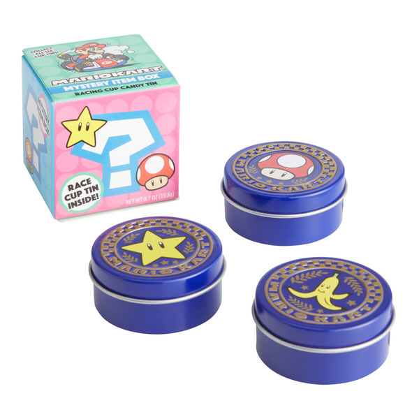 World Market Mario Kart Mystery Box Racing Cup Candy Tin