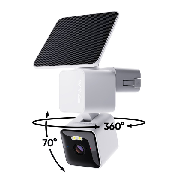 Wyze Solar Cam Pan 2K Security Camera - White