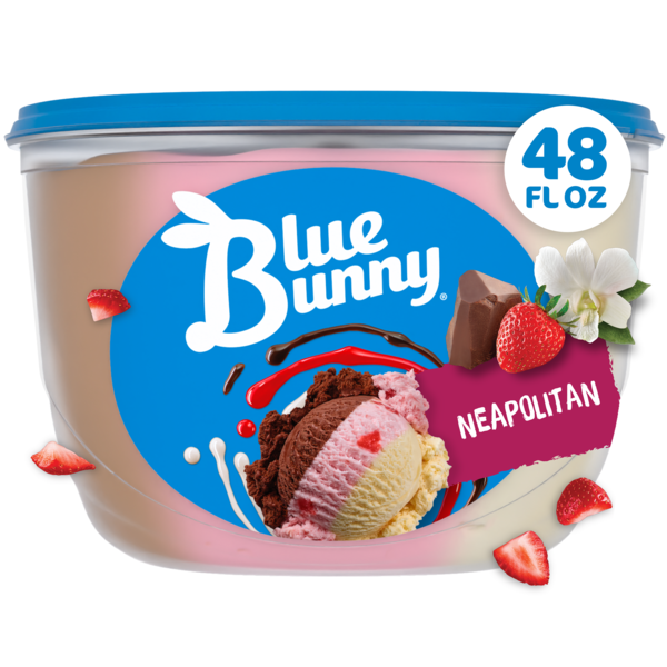 Blue Bunny Premium Neapolitan Frozen Dessert, 48 fl oz Same-Day