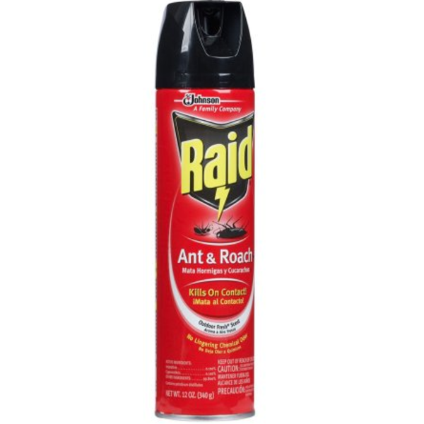 Raid - Ant & Roach Killer Spray - 12/12 oz Can