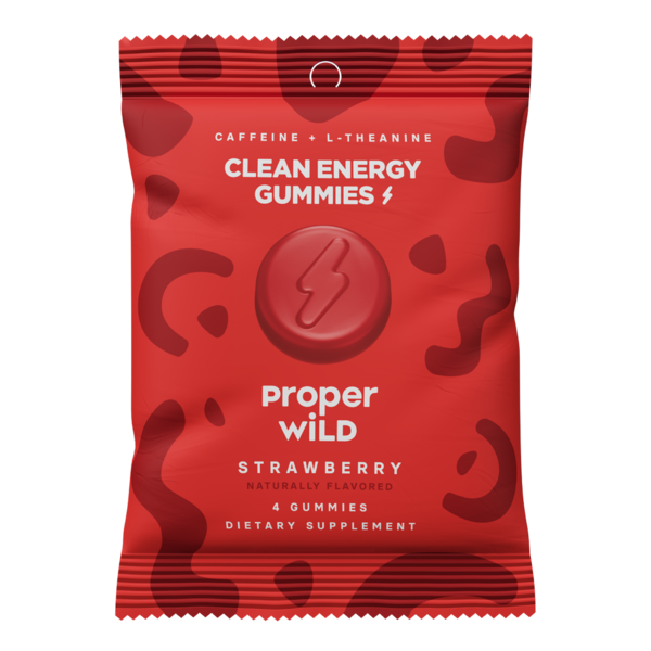 Proper Wild Strawberry, Clean Energy Gummies
