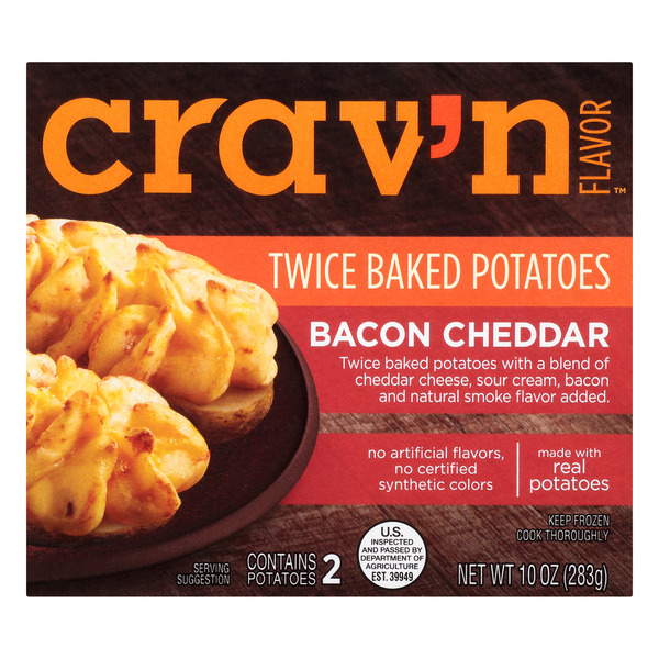 MANN TWICE BAKED 送料 Crav'n Flavor Twice Baked Potatoes, Bacon Cheddar Same-Day