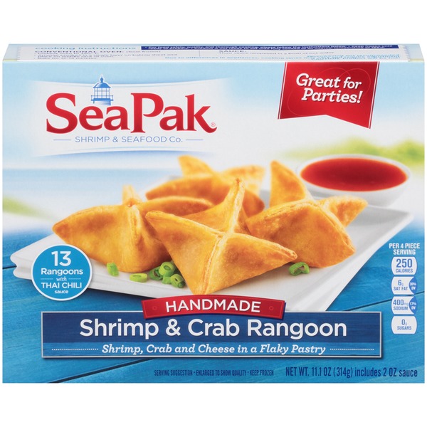 Seapak Shrimp Co. Handmade Shrimp & Crab Rangoon (11.1 oz) Instacart