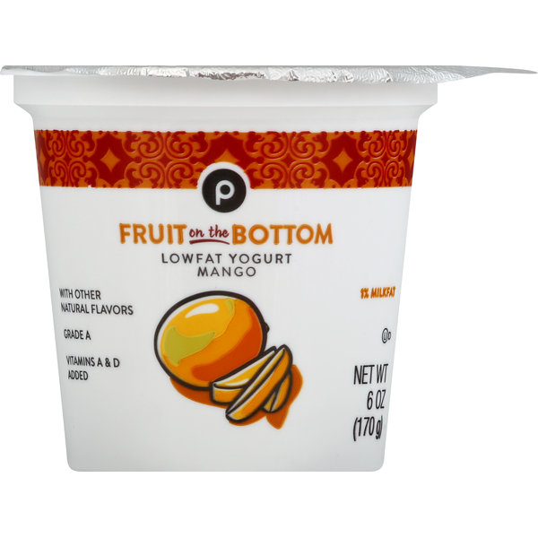 Publix Yogurt, Lowfat, Mango, Fruit on the Bottom (6 oz) Instacart