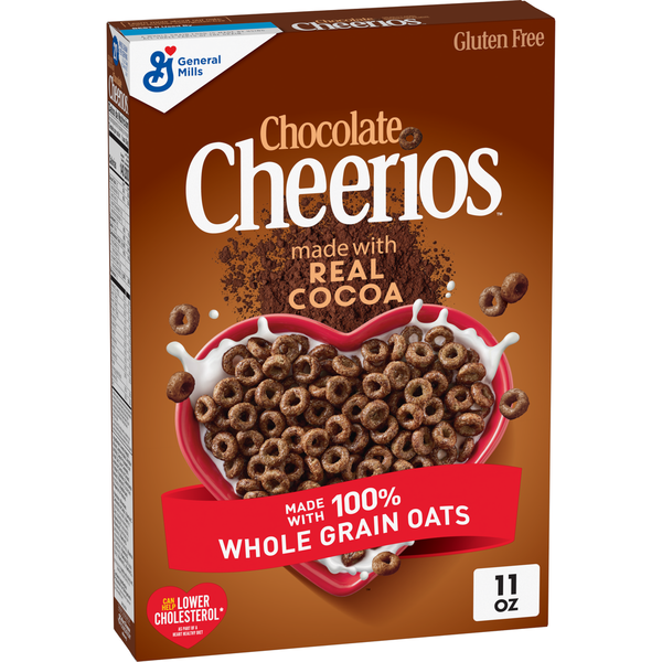 Chocolate Cheerios Heart Healthy Gluten Free Breakfast Cereal, Made with Whole Grain Oats