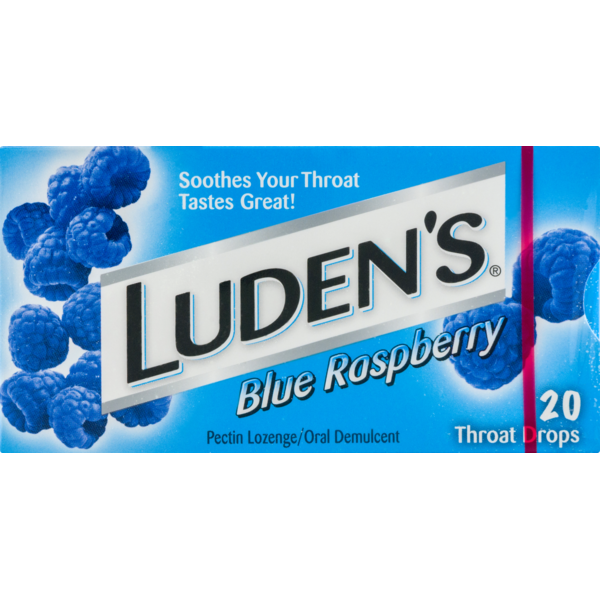 Luden's Throat Drops Blue Raspberry (20 ct) Instacart