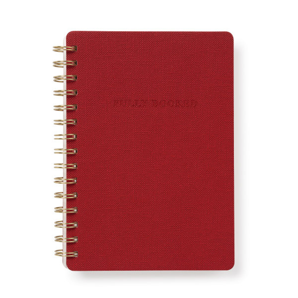 Studio Oh! College Rule, 208 Pages, Fully Booked Agatha Notebook, 8-1/4 x 6-1/4 in - Cardinal