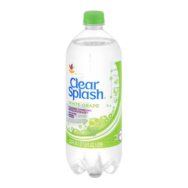SB Clear Splash Flavored Sparkling Water Beverage White Grape (33.8 fl