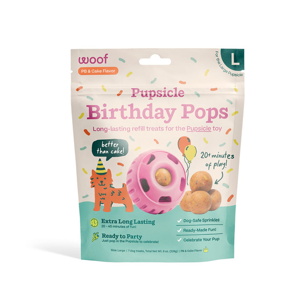 Woof Dog Products Birthday Pops, Large
