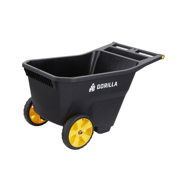 Gorilla Carts Yard Cart 8-cu ft Plastic Yard Cart