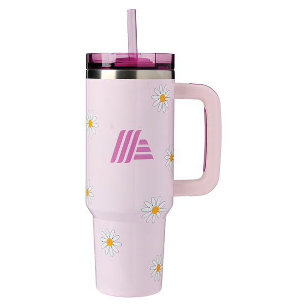 ALDI 40 oz Thirst Crusher Tumbler - Pink, Large Daisies Same-Day Delivery  or Pickup | ALDI