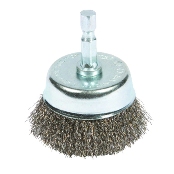 Forney 2" Cup Drill-Mounted Wire Brush