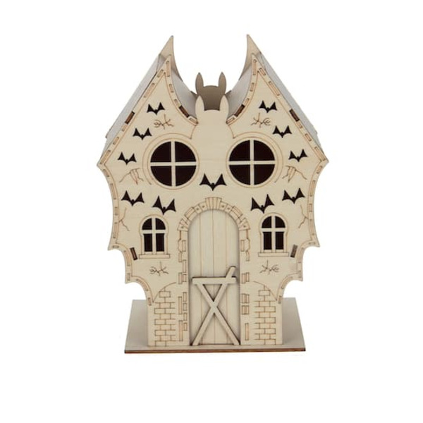 Make Market Haunted Bat Villa DIY LED Wood Décor