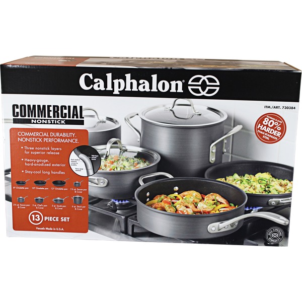 Calphalon Commercial Hard Anodized Cookware (13pc) from Costco Instacart