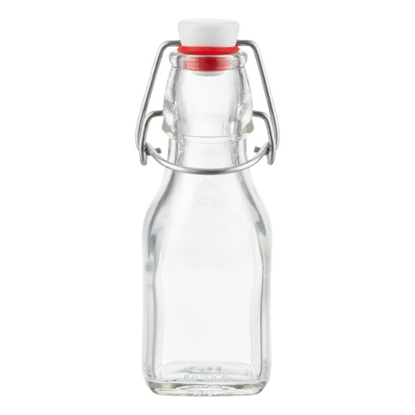 Bormioli Rocco 4.25 Ounces Square Hermetic Bottle - 126 ml. 2" sq. x 5-3/4" h