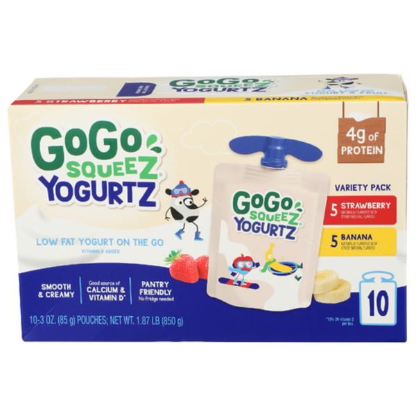 Gogo Squeeze Strawberry Banana Yogurtz Variety Pack Same-Day