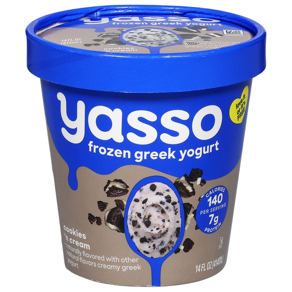 ★yasu★ Yasso Frozen Greek Yogurt Cookies And Cream Same-Day Delivery or