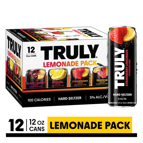 Truly Hard Seltzer Lemonade Variety Pack (12 fl. oz. Can, 12pk