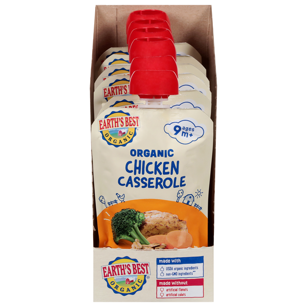Earth's Best Ages 9 m+ Chicken Casserole Vegetable + Chicken Puree