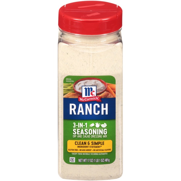 McCormick® Gluten Free Ranch Seasoning (17 oz) Instacart