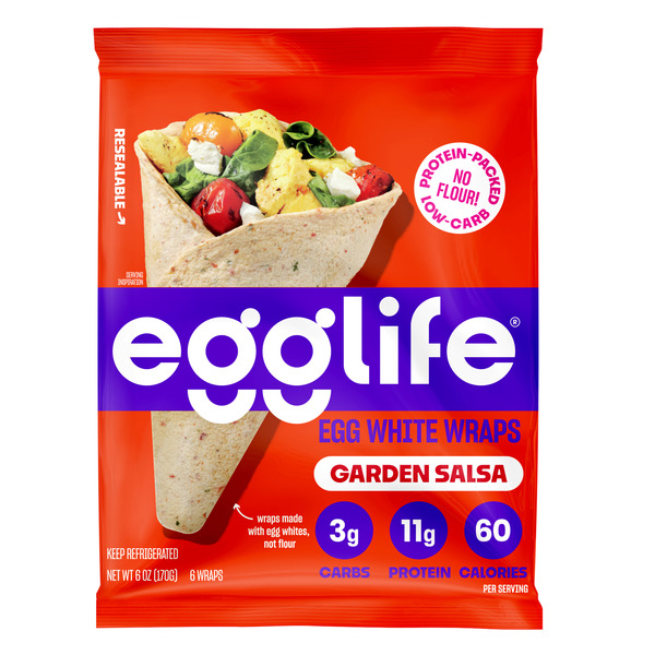 EggLife Garden Salsa Egg White Wrap