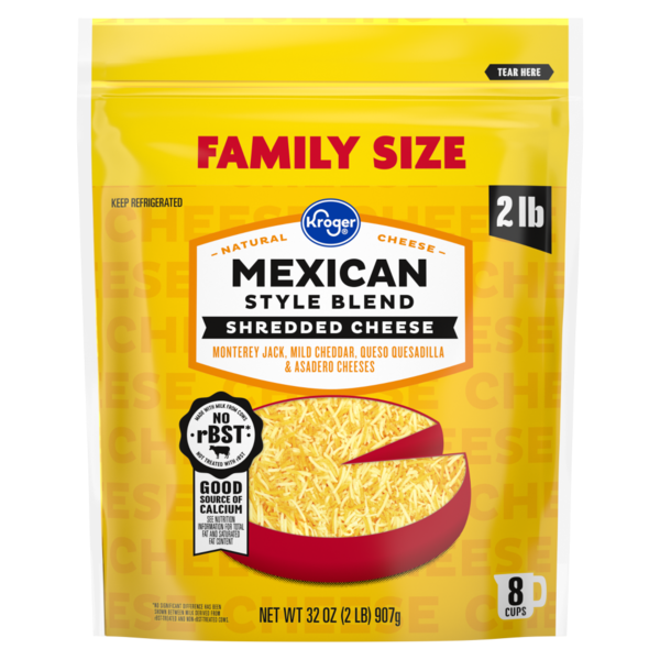 Ralphs Kroger Mexican Style Blend Monterey Jack Mild Cheddar Queso ...