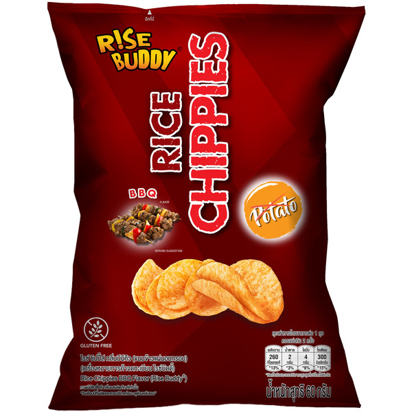 Rise Buddy BBQ Rice Chips