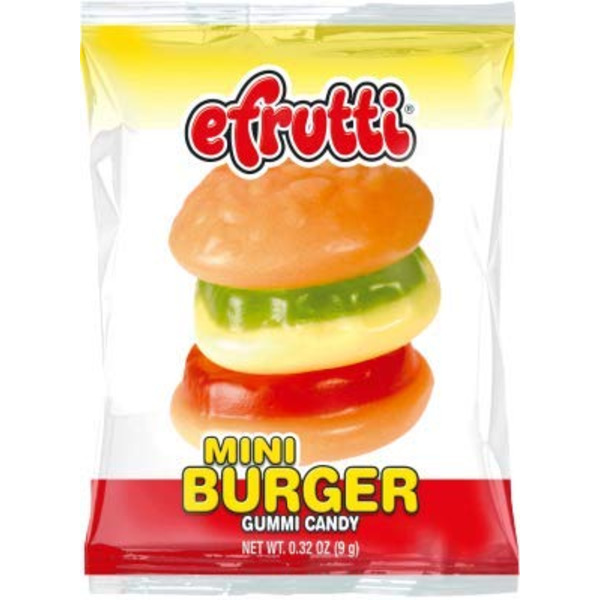 Efrutti Gummi Burger - 2 lb Bulk Bag