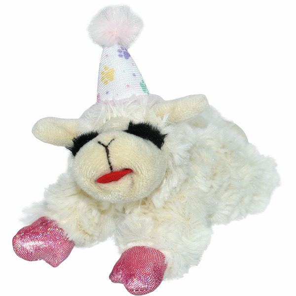 Multipet International Birthday Lamb Chop Dog Toy