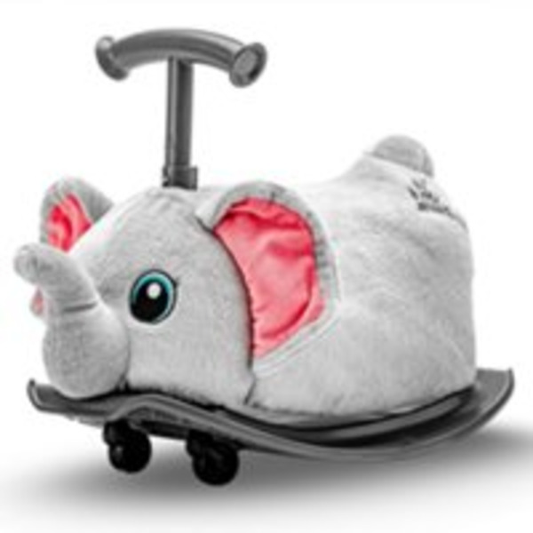 Yvolution My Buddy Roller 2-In-1 Elephant Plush Ride-On Toy