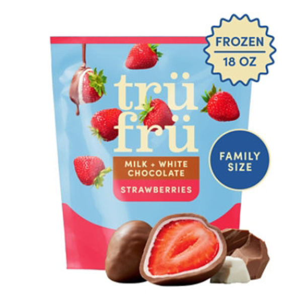 Tru Fru Frozen Strawberries in Milk & White Chocolate