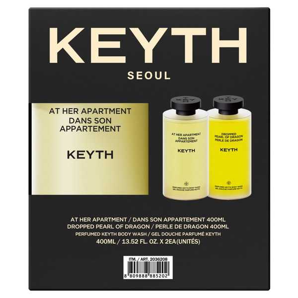 Keyth At Her Apartment & Dropped Pearl of Dragon Perfumed Body Wash 2-Pack