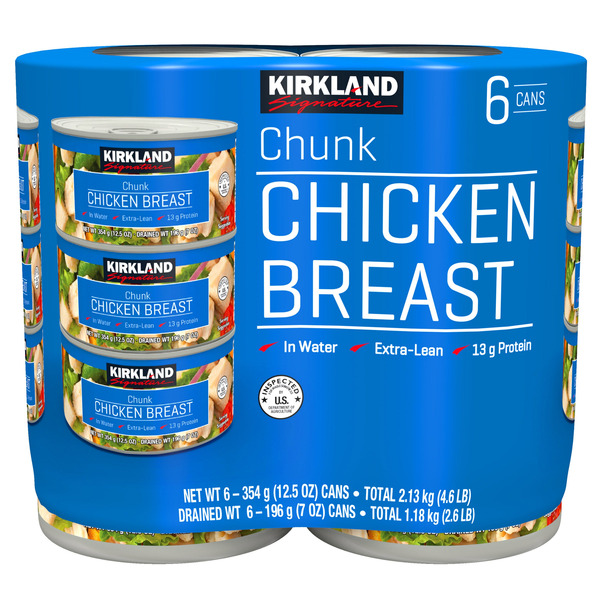 Canned Chicken Breast, 6 x 12.5 oz