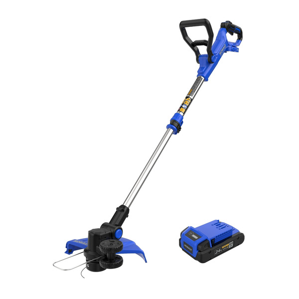 Kobalt 24-volt 12-in Telescopic Shaft Battery String Trimmer Edger Conversion Capable 3 Ah (Battery Included) (Charger Included)