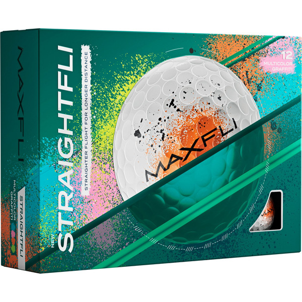 Maxfli StraightFli Graffiti Golf Balls - Multi