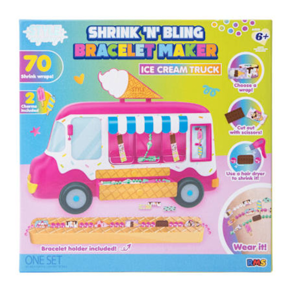 Style My Way Shrink N' Bling Bracelet Maker Ice Cream Truck Set