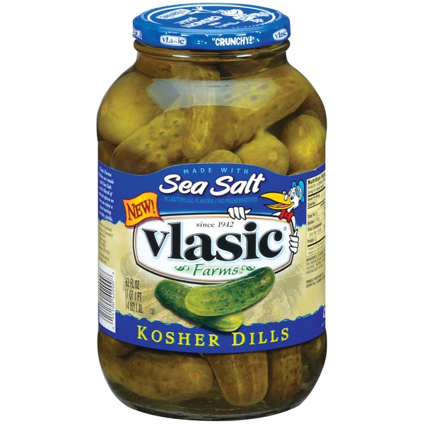 Vlasic Kosher Dills Made W/Sea Salt Pickles (62 oz) Instacart